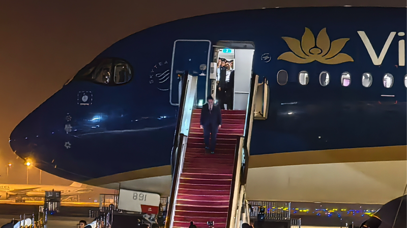Vietnam_PM_Touches_Down_in_Tianjin_Ahead_of_2025_SCO_Summit