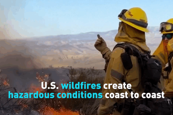 Wildfires Create Hazardous Conditions Coast to Coast in North America Wildfires_Create_Hazardous_Conditions_Coast_to_Coast_in_North_America video poster