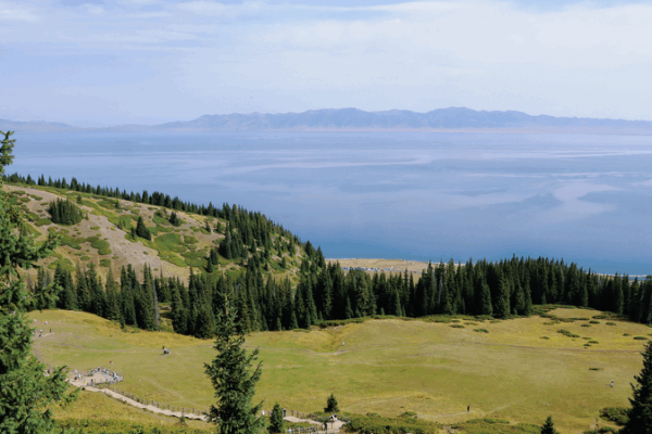 Mist, Waterfalls and Spruces: Songshutou’s Spectacular Sayram Lake Vista Mist, Waterfalls and Spruces: Songshutou’s Spectacular Sayram Lake Vista video poster