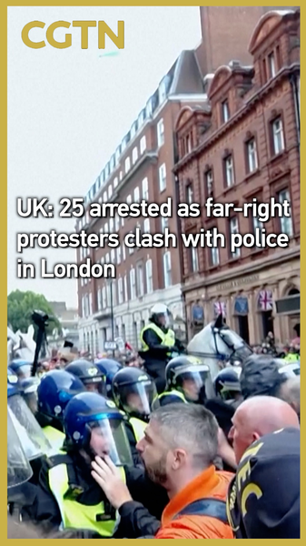 25 Arrested as Far-Right Protesters Clash with Police in London 25_Arrested_as_Far_Right_Protesters_Clash_with_Police_in_London video poster
