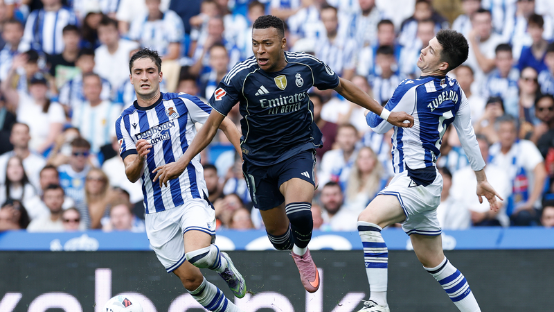 Mbappé’s Goal and Assist Propel Real Madrid to 2-1 Win at Real Sociedad Mbappé’s Goal and Assist Propel Real Madrid to 2-1 Win at Real Sociedad