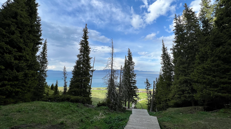 Misty Marvels: Songshutou’s Vistas Over Sayram Lake Misty Marvels: Songshutou’s Vistas Over Sayram Lake video poster