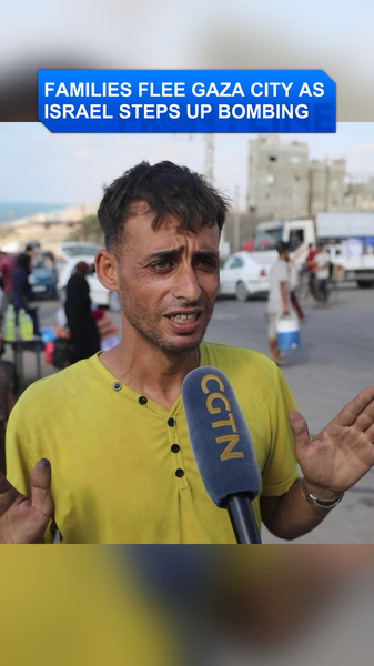 Gazan_Families_Evacuate_Gaza_City_as_Bombing_Intensifies video poster