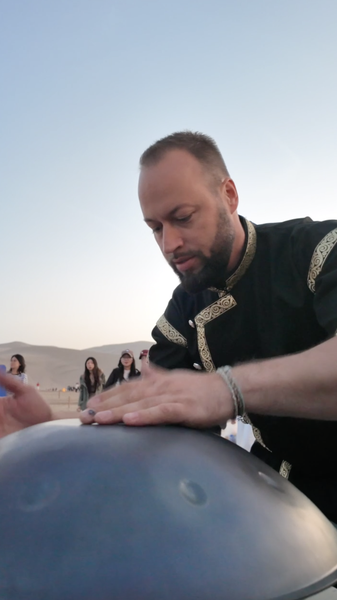 Hungarian Handpan Flash Mob Enchants Dunhuang Hungarian_Handpan_Flash_Mob_Enchants_Dunhuang video poster