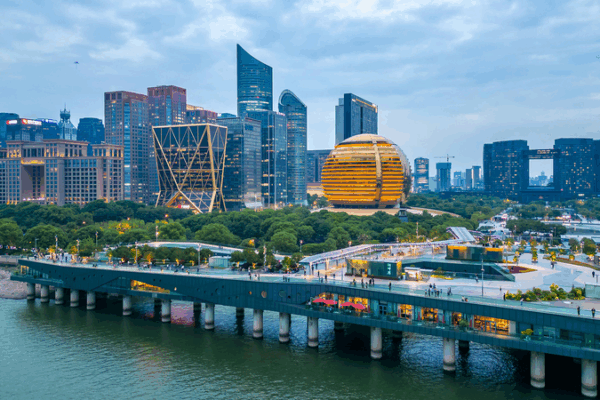 Hangzhou’s Urban Balcony: Panoramic Skyline & River Views Hangzhou’s Urban Balcony: Panoramic Skyline & River Views video poster