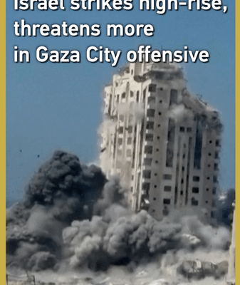 Israel Bombs Gaza High-Rise as Hamas Releases Hostage Video Israel_Bombs_Gaza_High_Rise_as_Hamas_Releases_Hostage_Video video poster