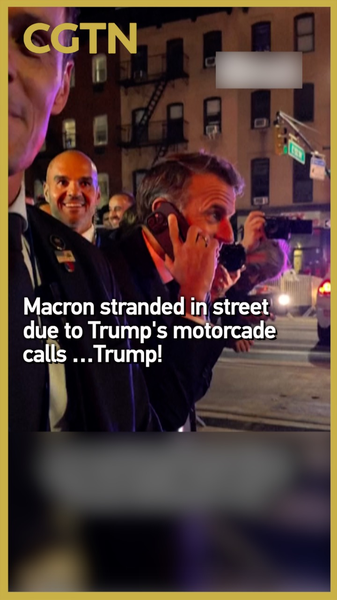 Macron’s New York Motorcade Mishap: Calls Trump, Goes on Foot video poster