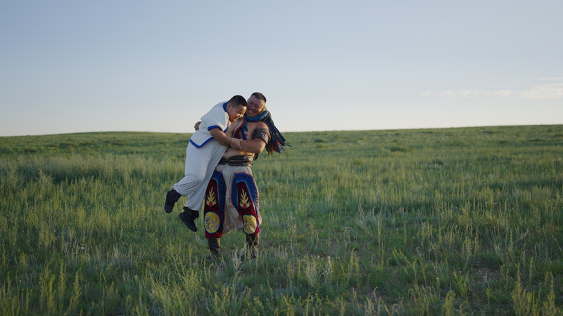Chinese Wrestling Meets Mongolian Bökh on Inner Mongolia Grasslands Chinese Wrestling Meets Mongolian Bökh on Inner Mongolia Grasslands video poster