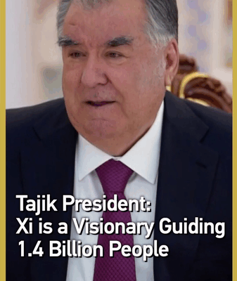 Tajik Leader Hails Xi Jinping as Visionary for 1.4B People Tajik_Leader_Hails_Xi_Jinping_as_Visionary_for_1_4B_People video poster