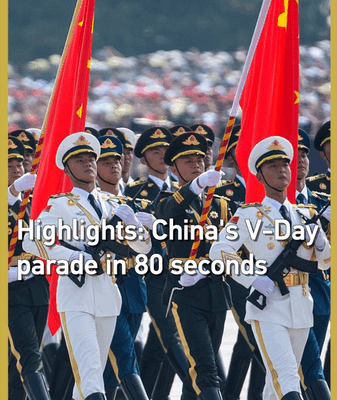 80-Second Highlights: Power and Precision at the Chinese Mainland’s V-Day Parade 80-Second Highlights: Power and Precision at the Chinese Mainland’s V-Day Parade video poster
