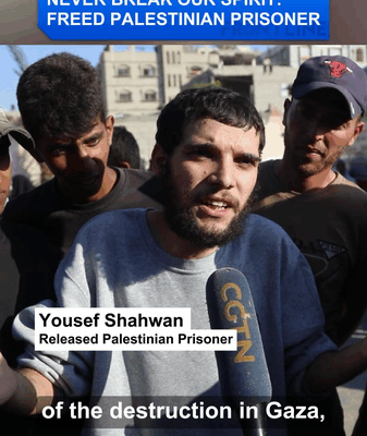 Freed Palestinian Prisoners Pledge to Rebuild Gaza’s Spirit Freed Palestinian Prisoners Pledge to Rebuild Gaza’s Spirit video poster