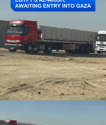 Aid Convoy Stalled at Al-Arish: Trucks Await Green Light to Gaza Aid_Convoy_Stalled_at_Al_Arish__Trucks_Await_Green_Light_to_Gaza video poster