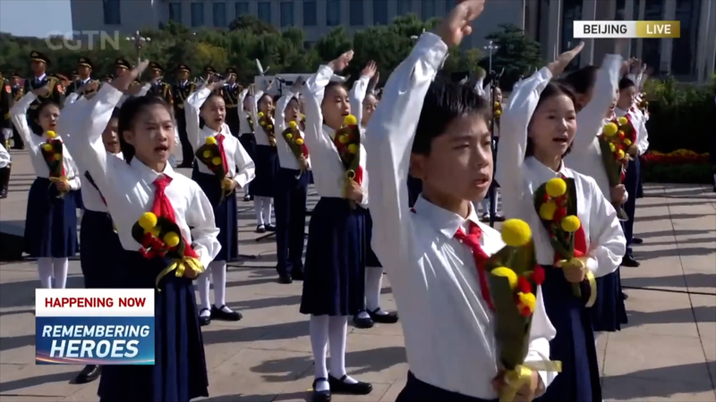 BSJMT5CSN0YCKGNY3867 - My Global News: Voices of a New Era Young Voices at Martyrs’ Day: Children Sing at Tiananmen Square video poster