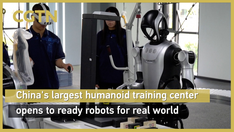 Chinese mainland launches largest humanoid robot training center Chinese_mainland_launches_largest_humanoid_robot_training_center video poster