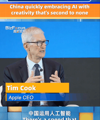 Tim Cook Applauds Chinese Mainland’s AI Creativity Tim Cook Applauds Chinese Mainland’s AI Creativity video poster