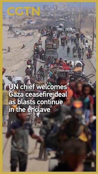 UN Chief Backs Gaza Ceasefire Deal Even as Explosions Rock the Strip UN_Chief_Backs_Gaza_Ceasefire_Deal_Even_as_Explosions_Rock_the_Strip video poster