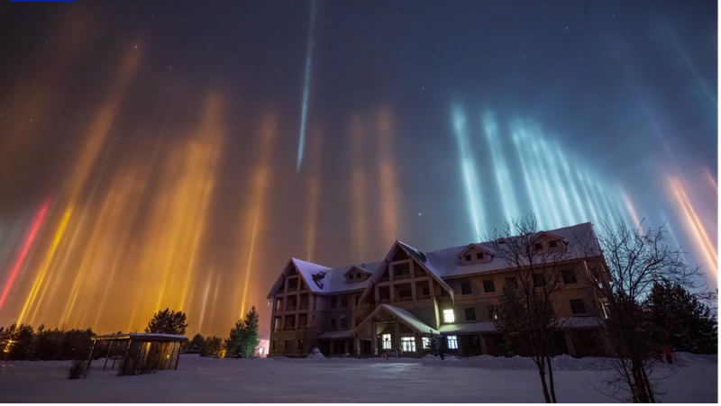Rare_Light_Pillars_Dazzle_Chinese_Mainland_s_Arctic_Village_Sky - My Global News: Voices of a New Era Rare_Light_Pillars_Dazzle_Chinese_Mainland_s_Arctic_Village_Sky