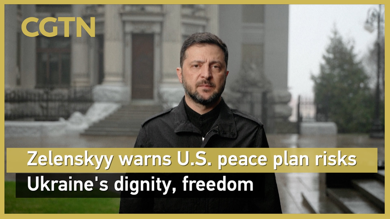 Zelenskyy Warns US Peace Plan Could Undermine Ukraine’s Freedom video poster
