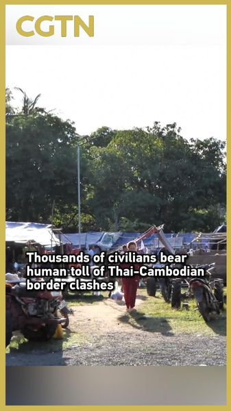 Border_Clashes_Leave_Thousands_Displaced_on_Thai_Cambodian_Frontier video poster
