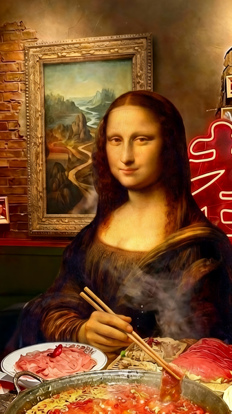 Mona_Lisa_Takes_on_Sichuan_Heat__Art_Meets_Hotpot video poster