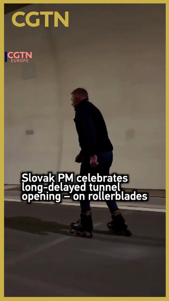 Slovak_PM_Roller_Skates_Through_7_5km_Visnove_Tunnel_Opening video poster