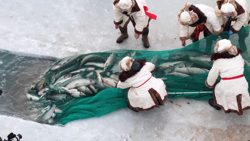 Bosten Lake’s Winter Fishing Festival: Tradition Meets Snowy Adventure video poster