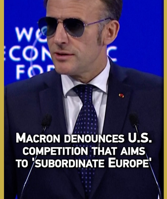 Macron_Slams_US_Competition_Aiming_to_Subordinate_Europe_at_Davos video poster